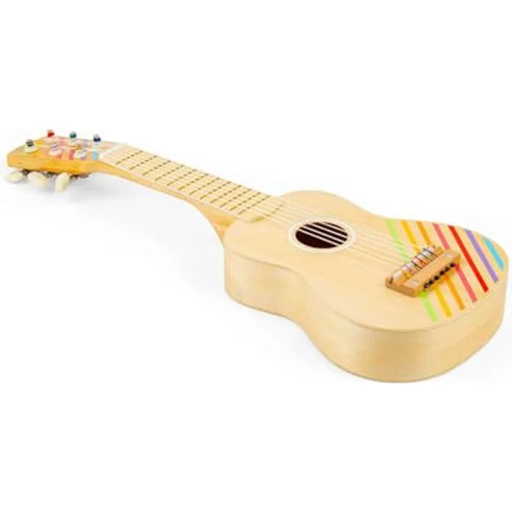 Bigjigs Toys, Holz-Kindergitarre für 3 Jahre, 6 Saiten, sicheres und nachhaltiges Holzspielzeug, authentisches Gitarren-Design, pädagogisches Spielzeug – Bild 3