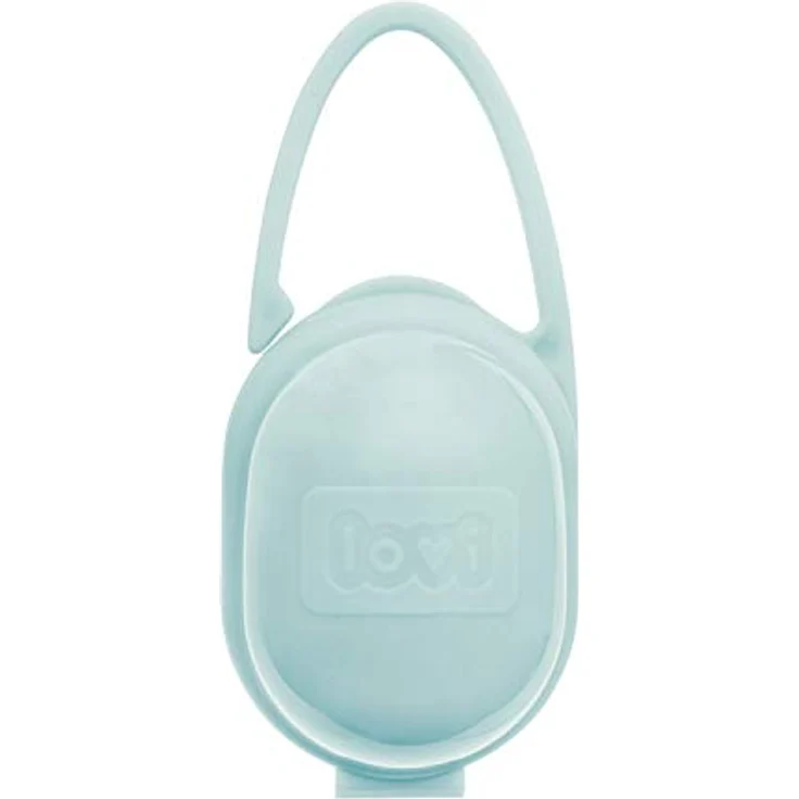 LLOVI Schnullerhalter Mint, 0 Monate+, Zwei praktische Griffe, Universal, Leicht zu waschen, BPA-frei, Mint - Preisvergleich – Bild 2