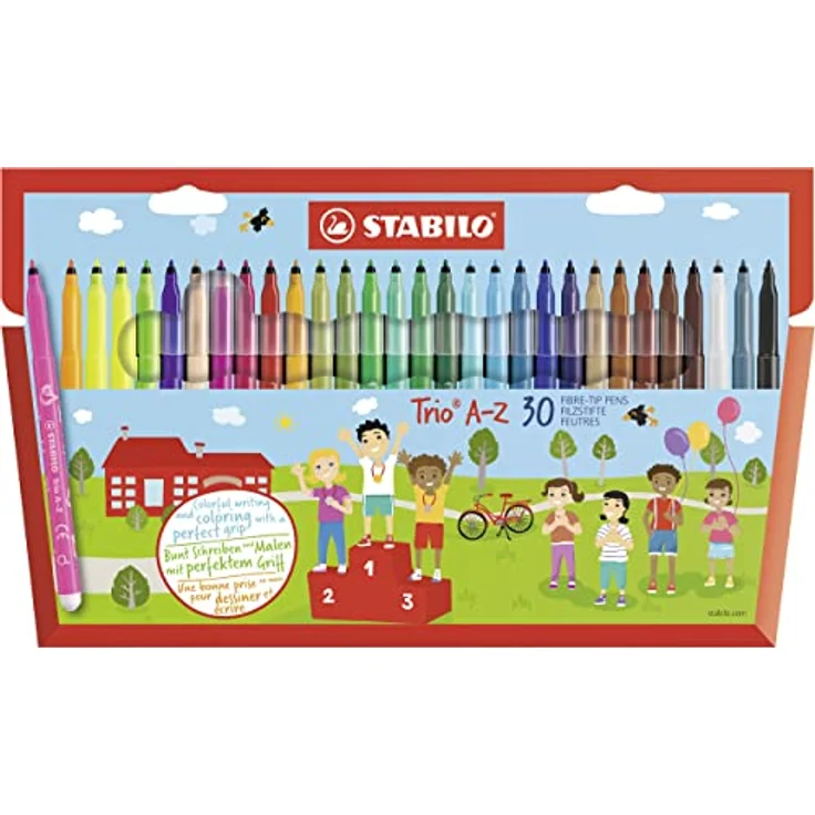 Filzstift - STABILO Trio A-Z - 30er Pack - mit 30 verschiedenen Farben – Bild 1