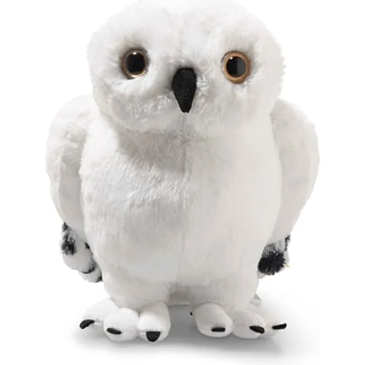 Steiff Kuscheltier Hedwig Eule, Harry Potter, Plüschtier 21 cm, Weiß, mit Kunststoffaugen, waschbar bei 30 °C
