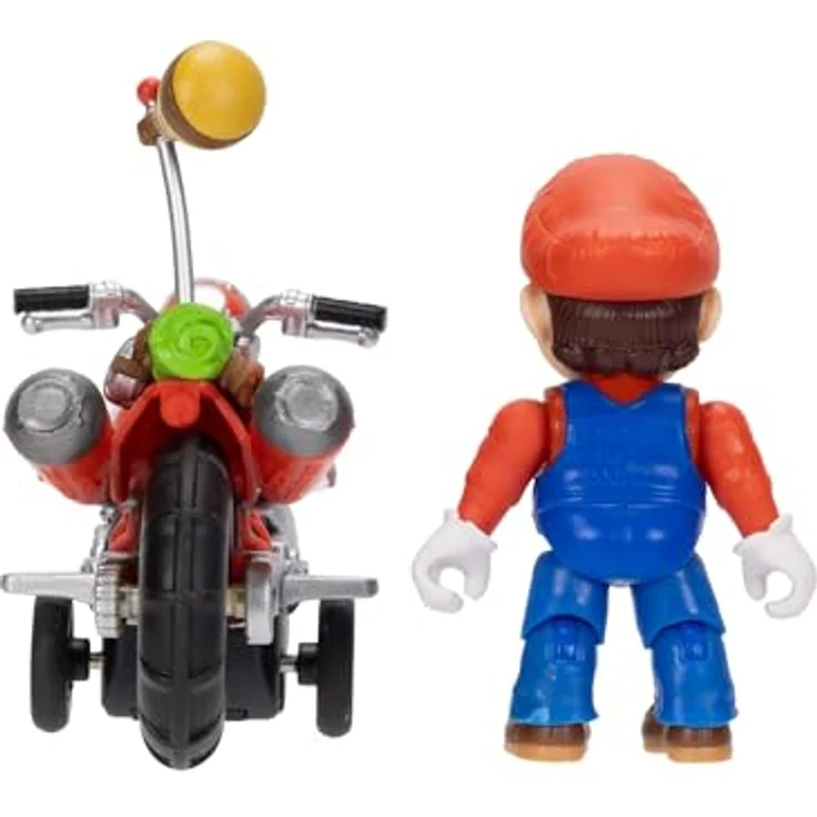 THE SUPER MARIO BROS. MOVIE Super Mario Galaxy – 6 cm große Mario-Figur mit Rückziehmotorrad, 9 Gelenkpunkten, ab 3 Jahren, batteriefrei – Bild 5