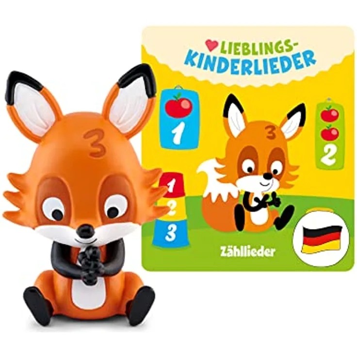 tonies Hörfiguren für Toniebox, 21 Lieblings-Kinderlieder – Zähllieder (neu eingespielt), Kinderlieder ab 3 Jahren, Spielzeit ca. 52 Minuten