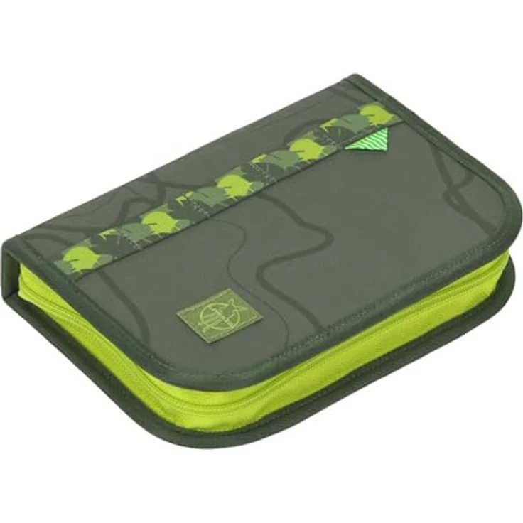 LÄSSIG Schulranzen Set Light Unique 7-teilig mit Regenhülle, großes Hauptfach, gepolsterte Träger, dunkelgrün (Jungle Green) – Bild 5