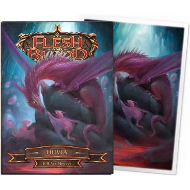 Dragon Shield Flesh & Blood Art Sleeves, 100 CT - Matte TCG Sleeves für Pokemon, One Piece & Magic the Gathering, Robuste Kartenschutz, Smooth Texture – Bild 2