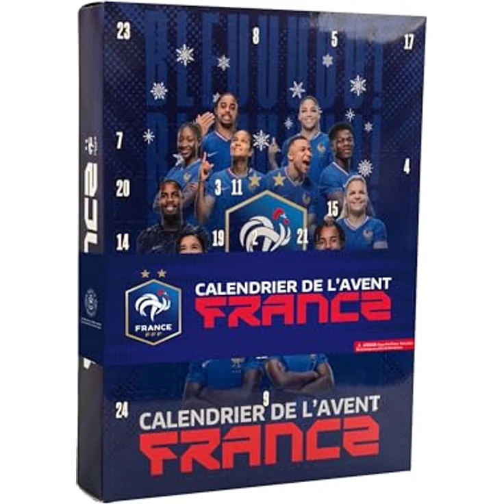 Cinereplicas FFF Adventskalender 2025, Deluxe-Edition mit 24 spielerinspirierten Geschenken, offizielles Lizenzprodukt der französischen Fußballnationalmannschaft – Bild 1