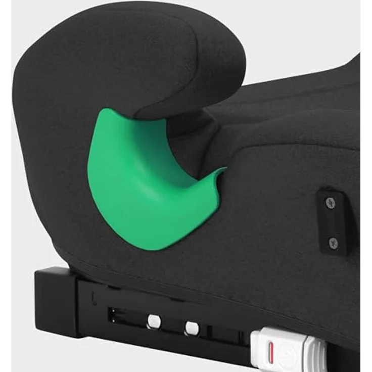Tulano Cabby 35, Kindersitz Schwarz mit ECE R129/03 i-Size Zulassung, ISOFIX & Autogurtbefestigung, abnehmbare Polsterung, breitere Armlehnen – Bild 3