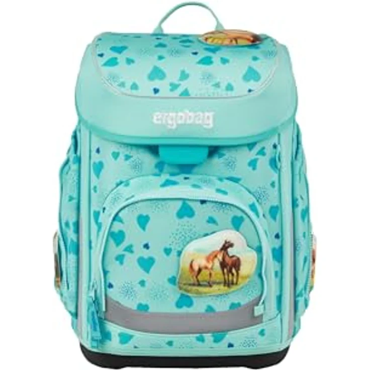 ergobag cubo Set, ergonomischer Schulranzen 5-teilig für die 1. Klasse, höhenverstellbares Tragesystem, wasserdicht, individualisierbar, 28 x 40 x 25 cm – Bild 3