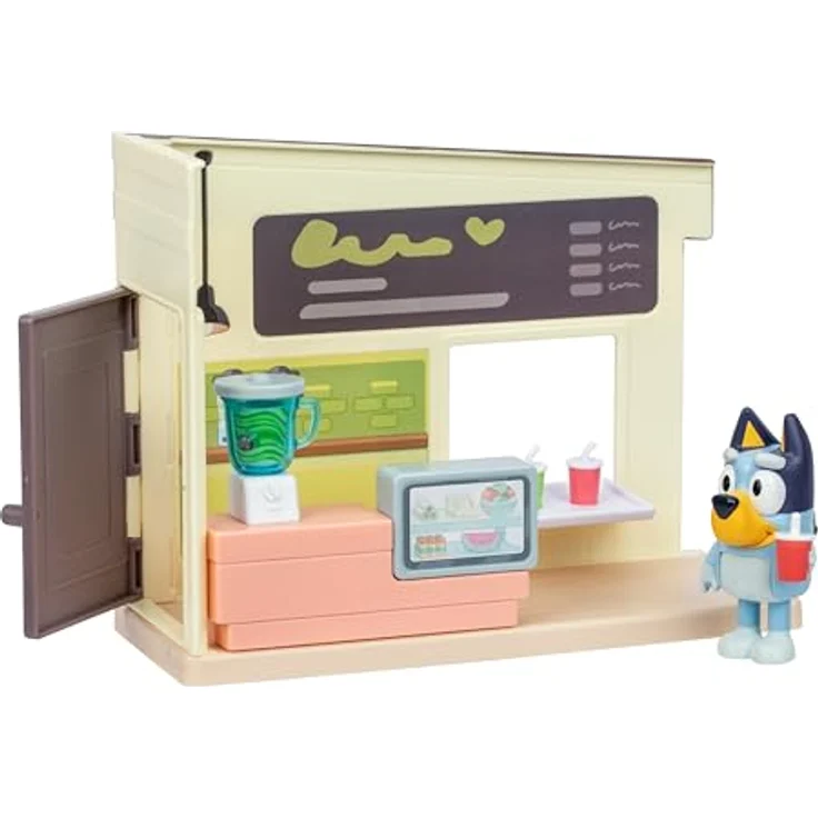 Moose Toys BLUEY-Mini-Spielset S13: Let's Play Chef Saftbar mit 1 Bluey Figur, drehbarem Mixer und Zubehör für kreatives Spielen, 7,6 cm – Bild 3