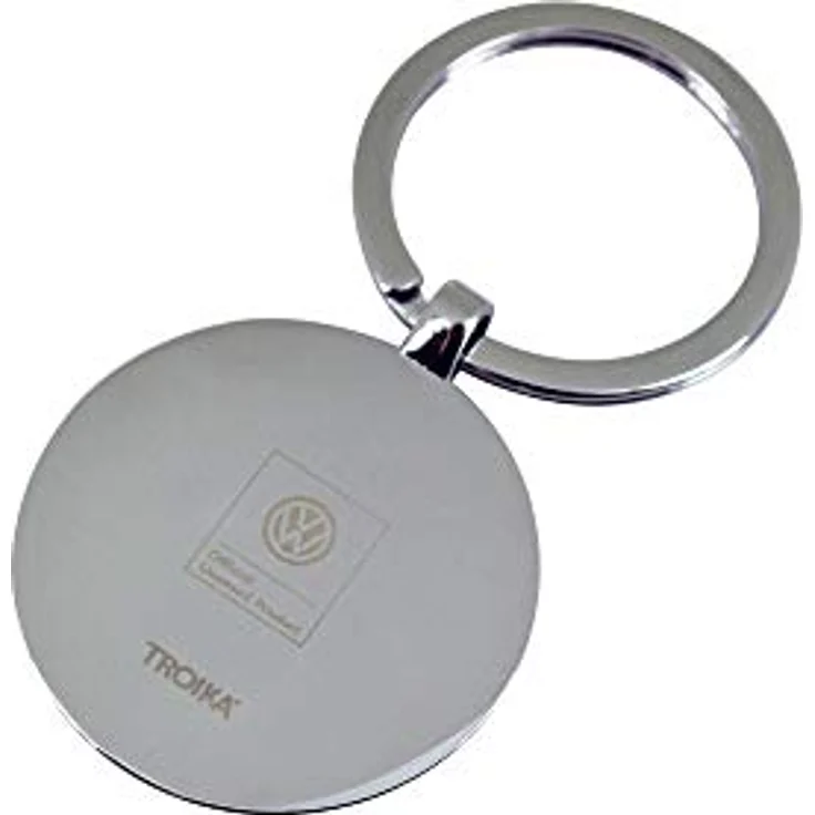 TROIKA Schlüsselanhänger Schlüsselanhänger VW-Logo VW VOLKSWAGEN KEYRING chrom/schwarz/silberfarben – Bild 10