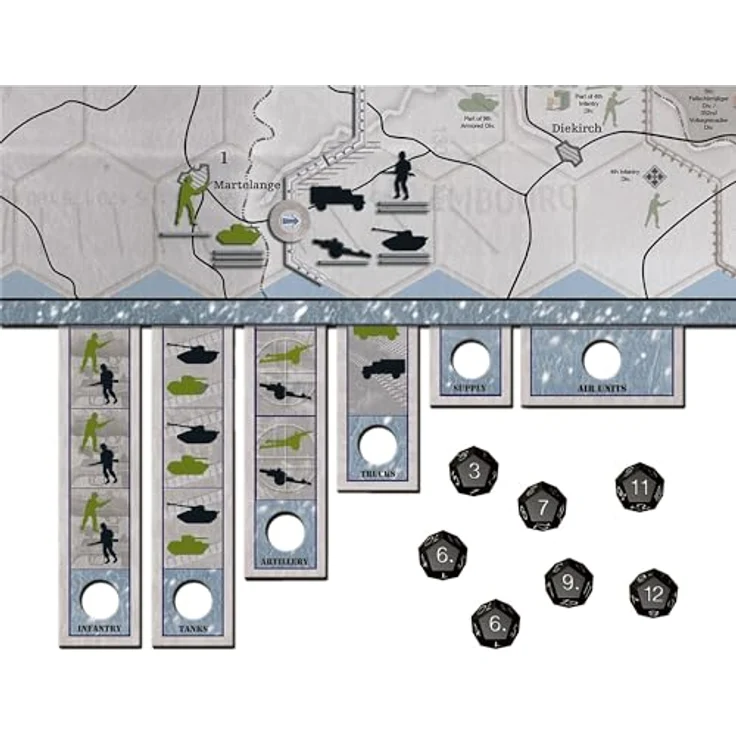 Renegade Game Studios Axis & Allies: Battle of The Bulge – WWII Strategie-Brettspiel, Hex-basiertes Combat, 130+ Miniaturen, 2-Spieler Taktik, ab 14 Jahren – Bild 4