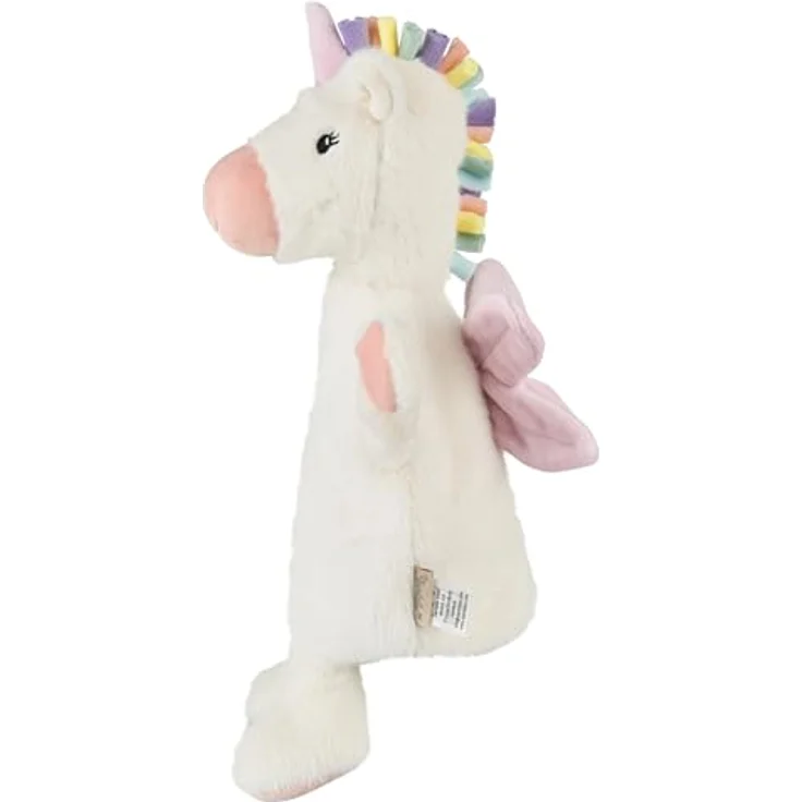 Sterntaler Handpuppe Einhorn, aus weichem Flausch mit samtigen Details, süße Stickerei, wattiert, 32 × 26 × 10 cm – Ecru – Bild 5
