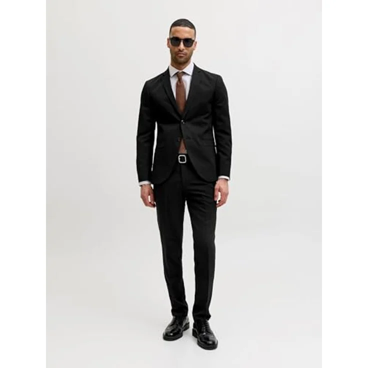 Jack & Jones Anzug JPRFRANCO SUIT NOOS, Slim Fit, modisch, Black – Bild 4