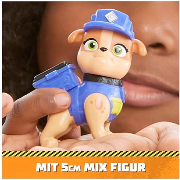 Spin Master Rubble & Crew - Zementmischer-Baufahrzeug mit drehbarer Mischtrommel und abnehmbarer Mix-Spielfigur – Bild 5