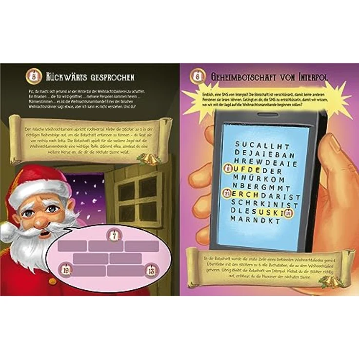 Ars Edition Escape-Stickerbuch Adventskalender - Das Versteck in den Bergen, 24 spannende Rätsel und Aufgaben, für Kinder ab 8 Jahren – Bild 4