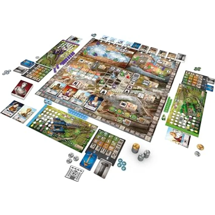 Queen Games Nova Roma INT, strategisches Brettspiel für 1–4 Spieler, ab 14 Jahren, Spieldauer 60–120 min – Bild 2