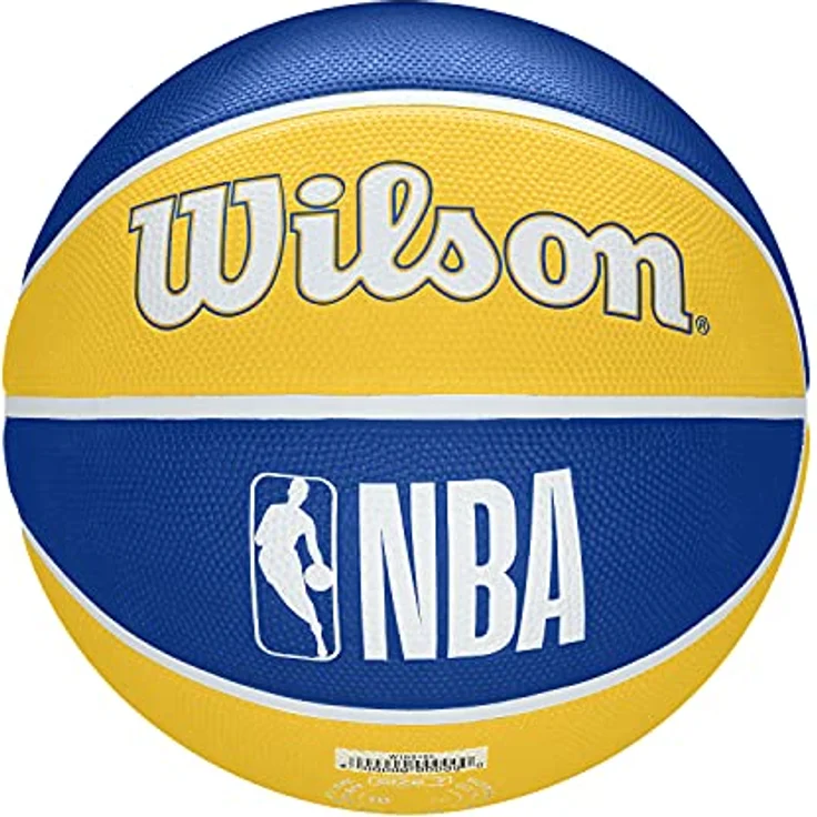 Wilson Basketball NBA TEAM TRIBUTE, GOLDEN STATE WARRIORS, Outdoor, Gummi, Größe: 7 – Bild 2
