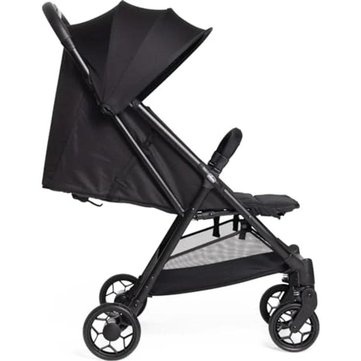 Chicco Urbino Kinderwagen, Zusammenklappbarer Buggy, Verstellbare Fußstütze, Verdeck, schwarz – Bild 2