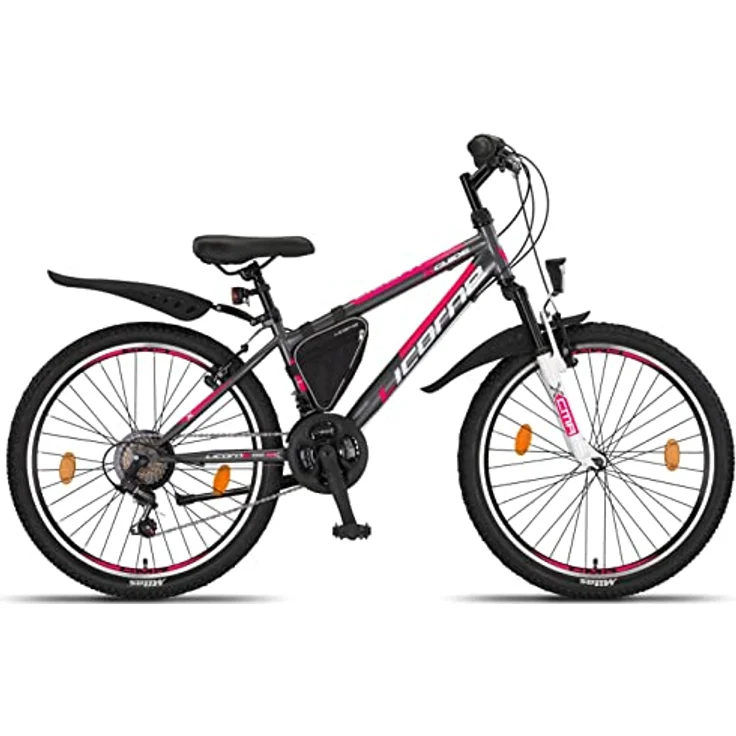 Licorne Bike Guide Premium Mountainbike in 20 24 26 Zoll Fahrrad für Mädchen Jungen Herren und Damen - 21 Gang Schaltung (bei 20 Zoll 18 Gänge) – Bild 3