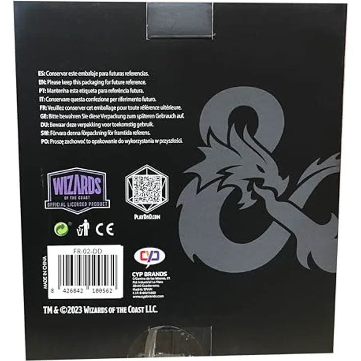 CyP Brands Dungeons and Dragons Figur, mehrfarbige Resinstatue, 19 cm hoch mit Sockel – Bild 6