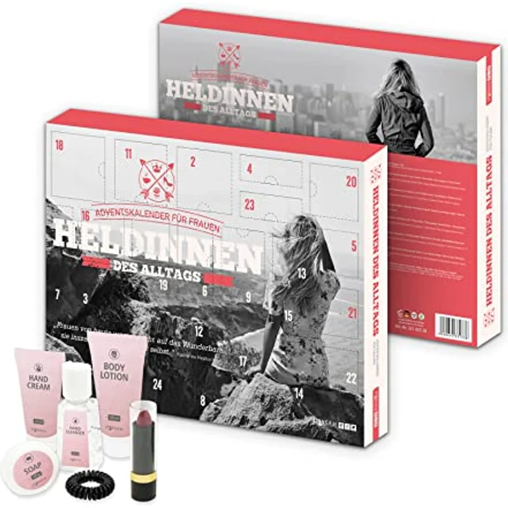 itenga Adventskalender itenga Frauen-Adventskalender Heldinnen des Alltags, Motiv: Heldinnen des Alltags, Maße: (B) 46cm x (T) 4,0 cm x (H) 34cm, 24 Überraschungen – Bild 2