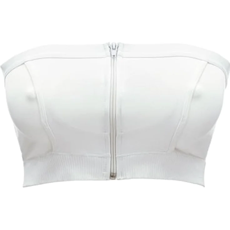Medela Abpump-Bustier Hands-free, flexibles Milchpumpenzubehör, Weiß, Größe L – Bild 1