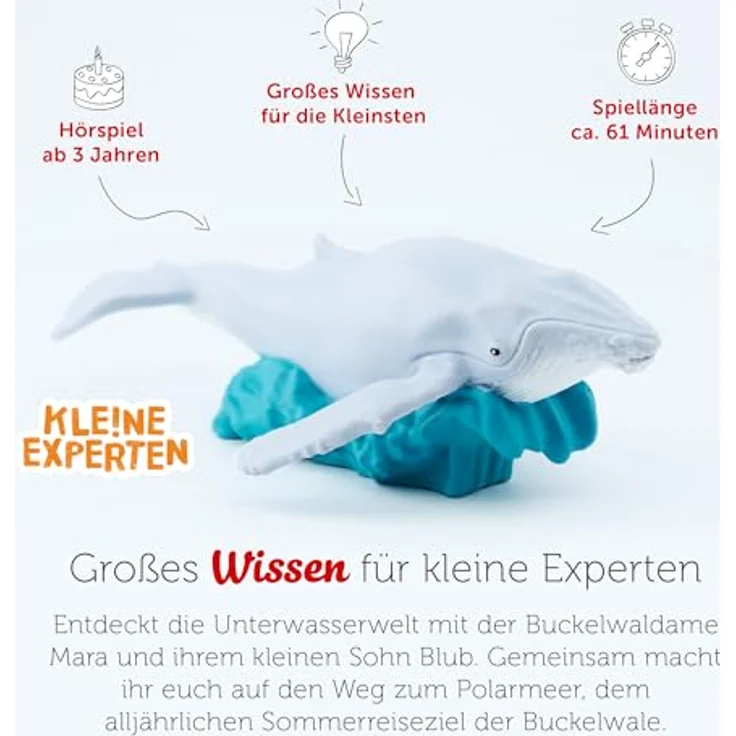 tonies Hörspielfigur KLE!NE EXPERTEN tauchen mit Walen, Unterwasser Abenteuer in Begleitung von Mara – Bild 4