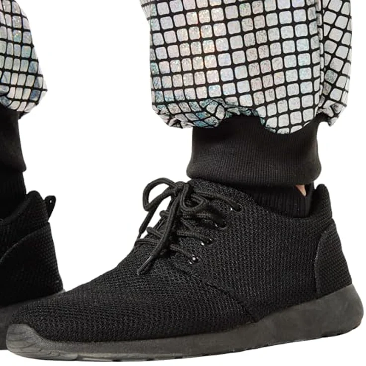 dressforfun Jogginganzug Herren Set, silberne Faschingskostüme im 80er Disco-Look, XXL, hoher Komfort, pflegeleicht, ideal für Karneval und Gruppen-Events – Bild 5