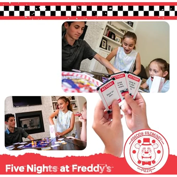 Funko Games Five Nights at Freddy's - Night of Frights, Brettspiel für 2-4 Spieler, mit Freddy, Bonnie, Chica und Foxy, ab 8 Jahren, 30 Minuten Spielzeit – Bild 4
