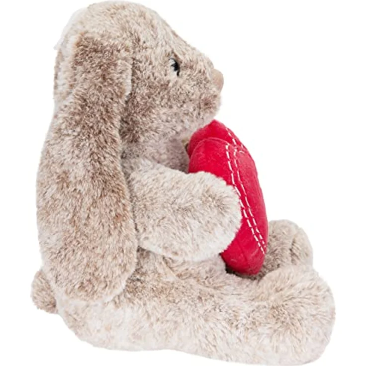 Hase Kuscheltier mit Herz Rot und Schlappohren - Ich Liebe Dich - 28 cm Plüschhasen Geschenk – Bild 5
