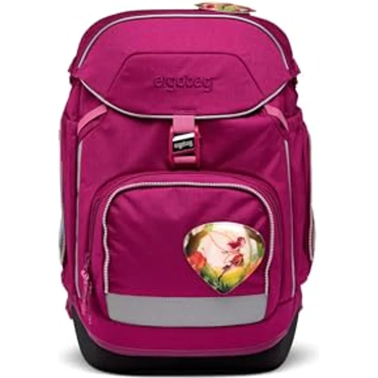 ergobag Schulranzen pack Set, 6-tlg., ergonomisch verstellbar, farbenfrohe Designs mit individuellen Kletties – Bild 2