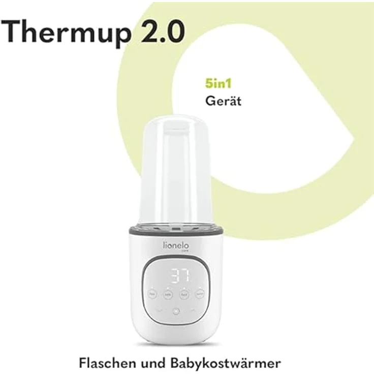 LIONELO Thermup 2. 0 Flaschenwärmer 5in1 Aufwärmen von Flüssigkeiten und Babynahrung, Sterilisation, Abtauung BPA-freier Flaschenwärmer Sicherung vor Überhitzung – Bild 3