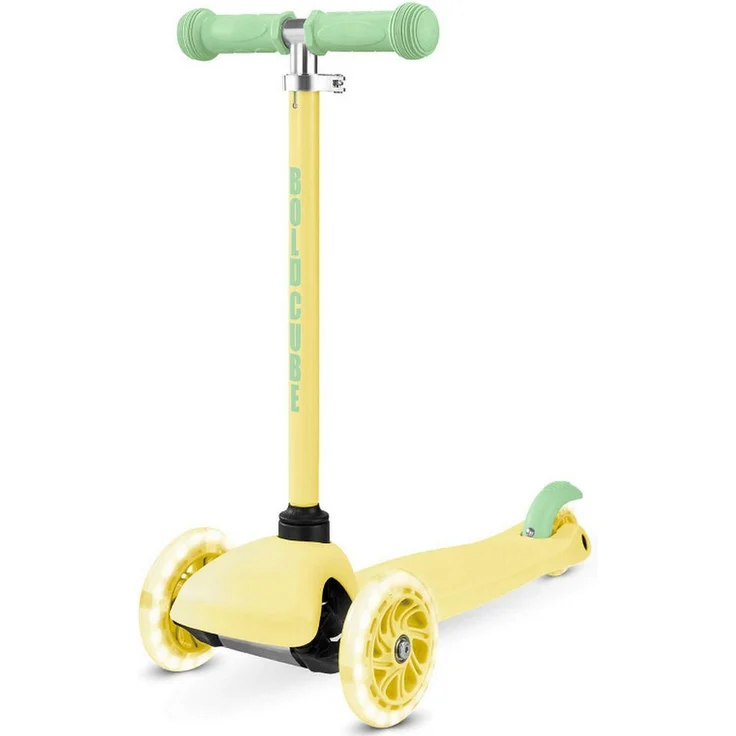BOLDCUBE Teeny Tretroller, 3-Rad Scooter für Kinder 2-6 Jahre, höhenverstellbarer Lenker, leuchtende Räder