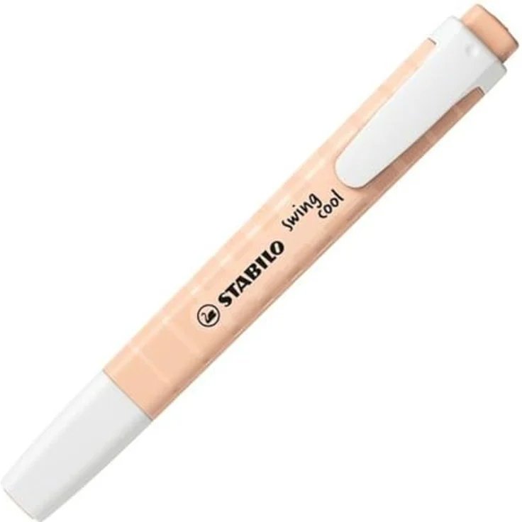 STABILO Textmarker Swing Cool Nature Colors, Beige, 10 Stück, nachfüllbar – Bild 1