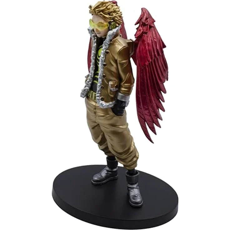 Banpresto My Hero Academia Age Of Heroes Hawks Figur, 17 cm große PVC-Statikfigur in limitierter Auflage, golden – Bild 2