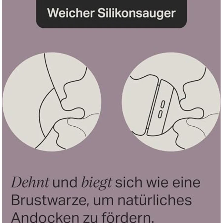 Tommee Tippee Closer to Nature Babyflaschen, Natürlich geformter Trinksauger mit Anti-Kolik-Ventil, 150 ml, 3er-Set, Mehrfarbig – Bild 5