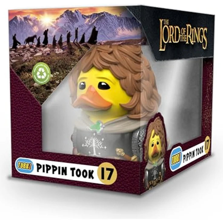 TUBBZ Box-Ausgabe Peregrin Tuk, Sammler-Vinyl-Gummiente Figur - Offizielles Der Herr der Ringe Merchandise, 9 cm groß, detailgetreu gefertigt – Bild 2