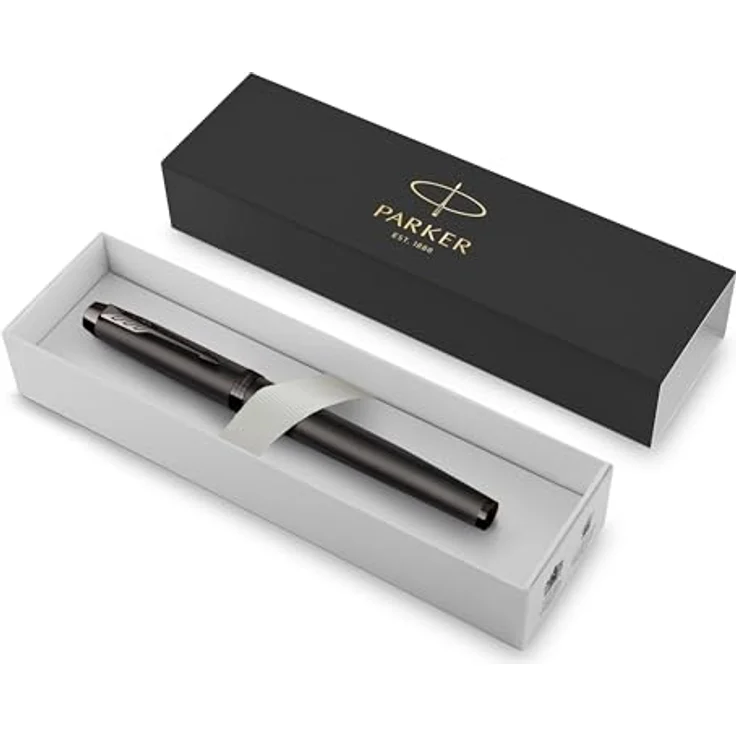 Parker Füllfederhalter IM Monochrome, Mittlere Feder, Blaue Tinte - Geschenkbox – Bild 9