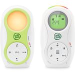 LeapFrog LF80 Babyphone Audio-Überwachung, Digitales Babyfon mit Zwei Akkus, große Reichweite Babyphone ohne Kamera, Temperatursensor, Erinnerungsfunktion, Geräuschanzeiger, Nachtlicht, Stimmaufnahme