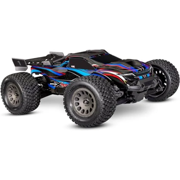 Traxxas Mini XRT VXL-3S, 1/18 RC Monster-Truck 4x4 Brushless, blau, 3500 mAh Akku, TQi Fernsteuerung, max. 55 mph – Bild 1