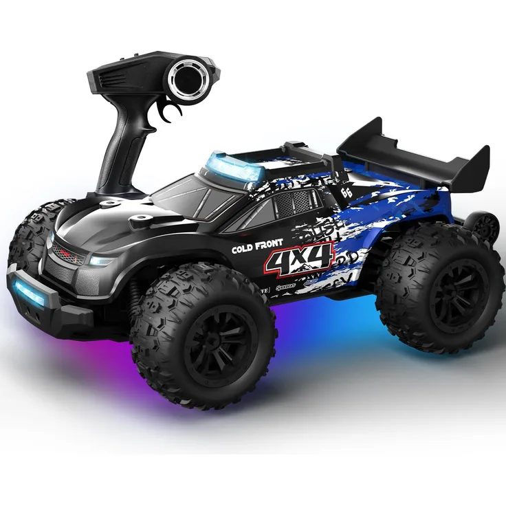ESUN RC-Auto 1:14, Ferngesteuertes 4WD Offroad Auto mit 30 KM/H und 2 x 7,4 V-Batterien, sofort fahrbereit