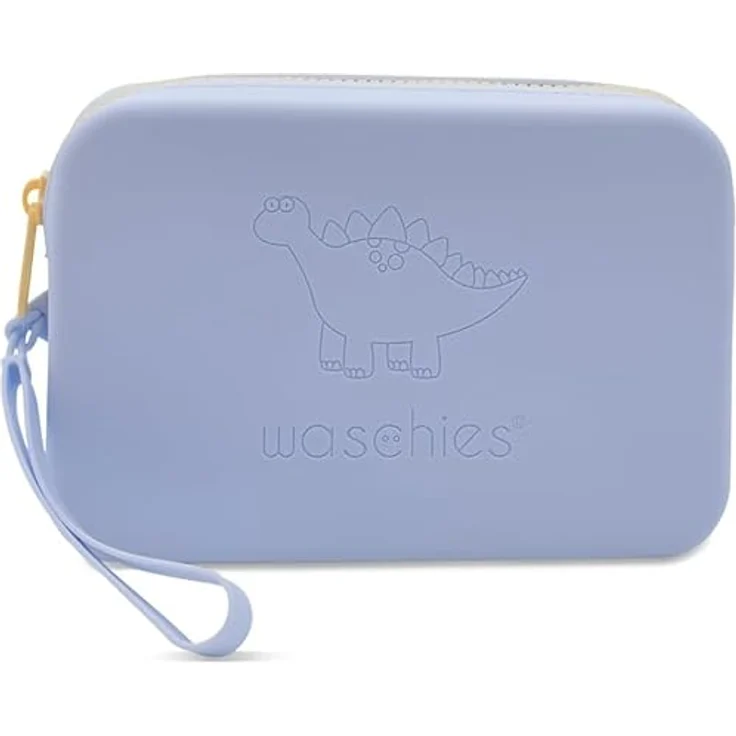 waschies Waschies Bag, Wasserabweisend und Elastisch, Aufbewahrung für Babys & Kinder, Pastel Blue, 19 x 12,5 x 4 cm – Bild 1