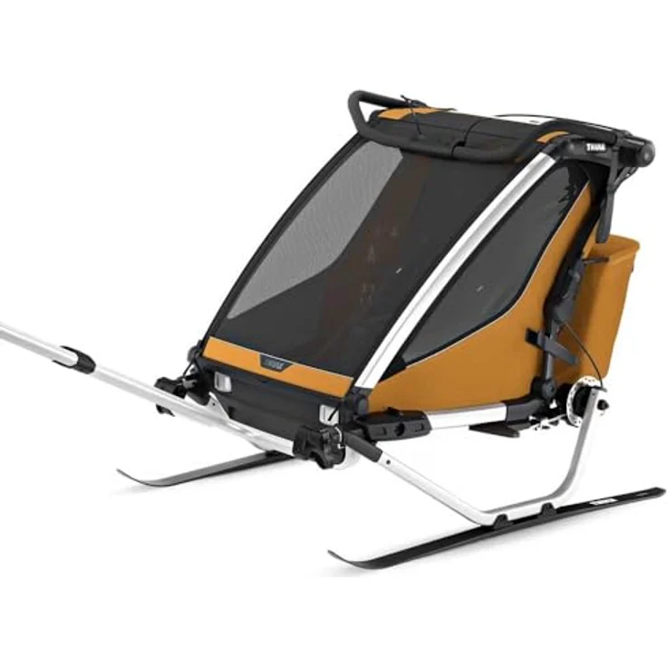 Thule Chariot Sport 2, Multifunktionaler Veloanhänger mit einhändig umwandelbarem Kinderwagen und sicherer Ein-Klick-Befestigung – Bild 4
