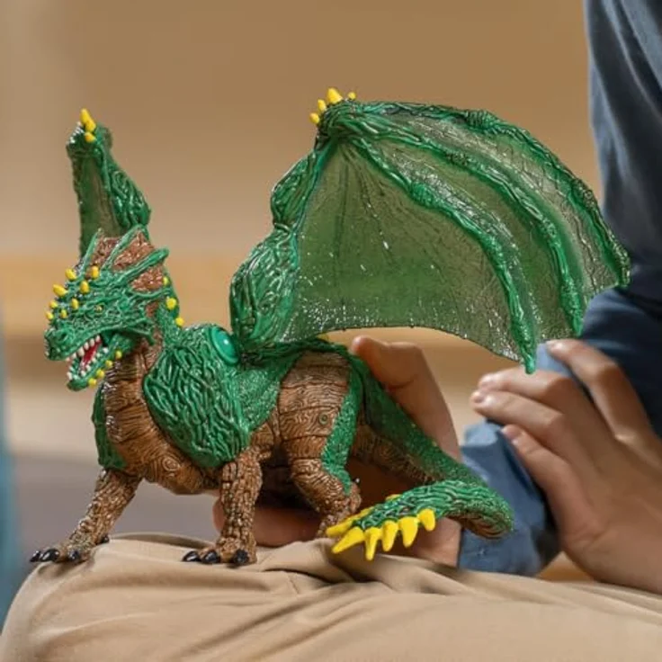 Schleich Dschungeldrache - Eldrador Creatures (70791) mit beweglichen Flügeln, ca. 28,3 x 17,2 x 11,1 cm – Bild 2