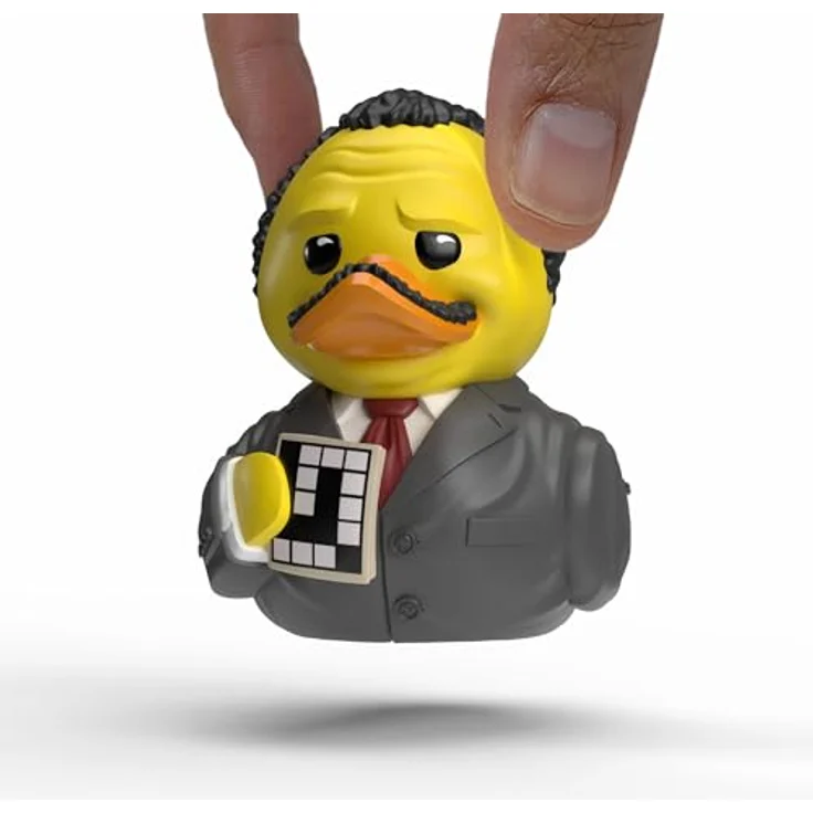 TUBBZ Mini: The Office - Stanley Hudson, Cosplay-Gummiente Vinyl-Figur, ca. 5 cm groß, verpackt in Mini-Badewanne mit The Office-Logo – Bild 1
