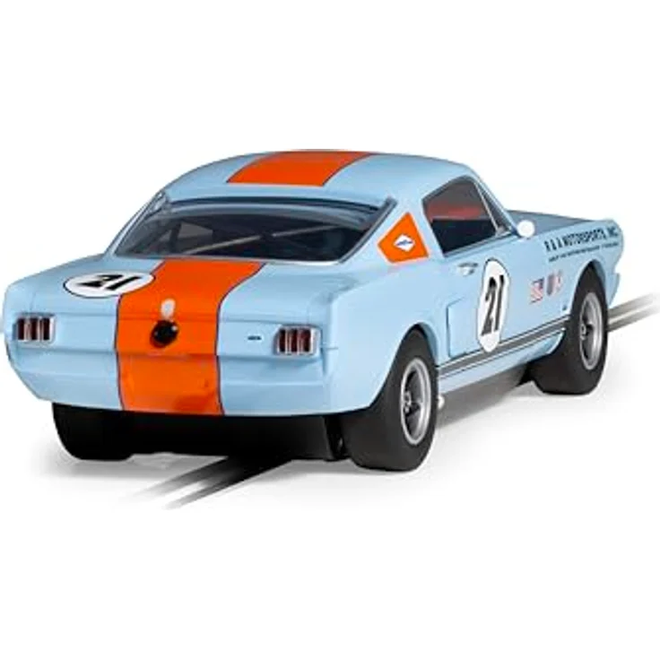 Scalextric C4517 Shelby Mustang GT350, Spielzeug-Schlitzauto mit Magnatraction für Rennstrecken, Maßstab 1:32 – Bild 4