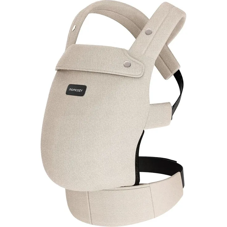 Momcozy 3-in-1 Babytrage, ergonomische Tragehilfe mit X-förmigem Design, verstellbaren Positionen für Neugeborene bis 20 kg, Schwarz