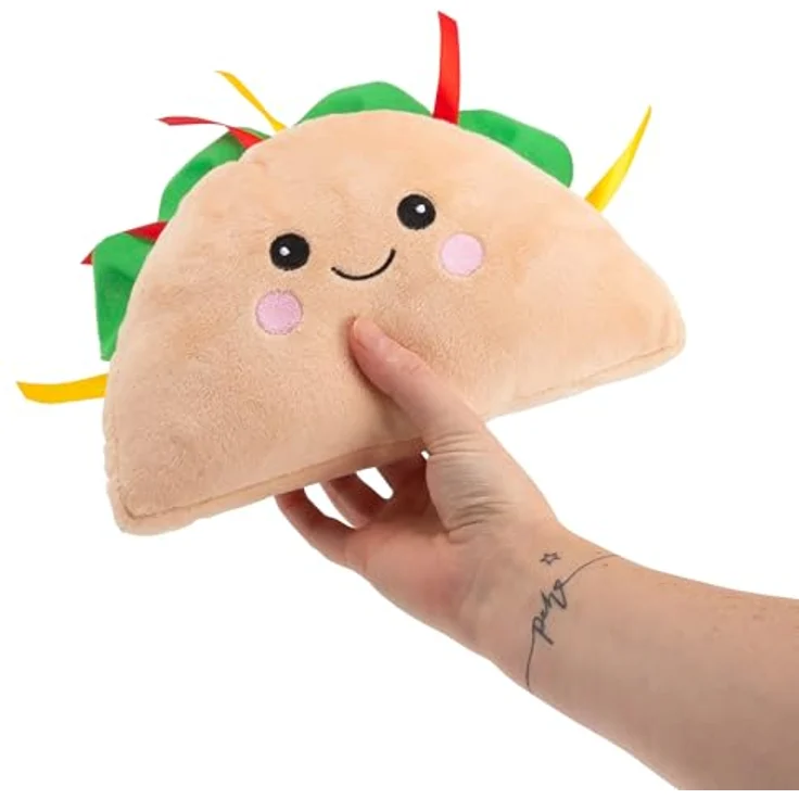 Tobar Kawaii Burger Animigos Funky Friends Kuscheltier, flauschiger Begleiter mit witzigen Details und dekorativer Funktion – Bild 7