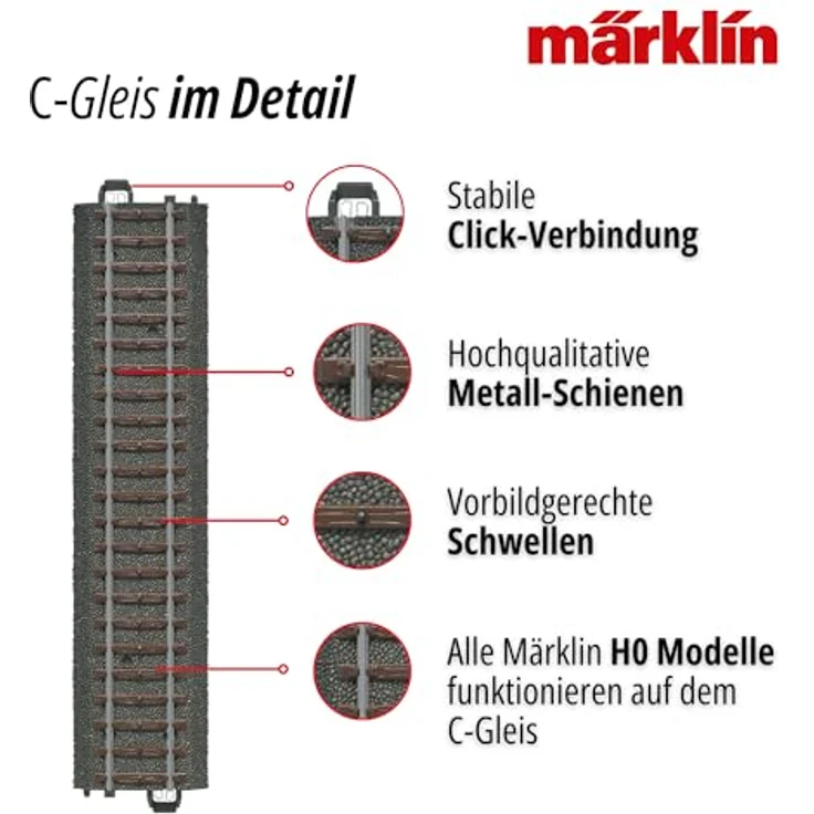 Märklin 24712 - Weiche rechts r1114,6 mm, Inhalt 1 Stück – Bild 6