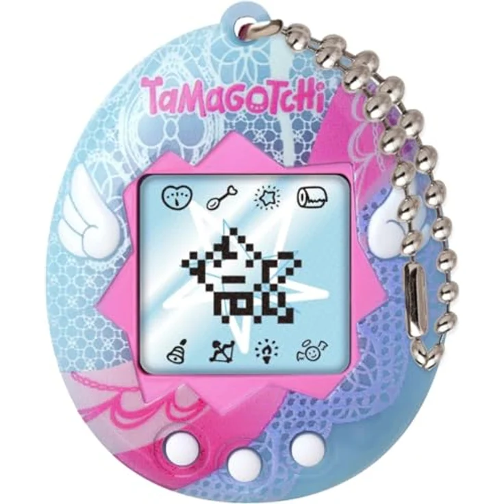 Bandai Tamagotchi Angel, Interaktives Haustier mit Lernspiel-Funktion, Pink – Bild 1