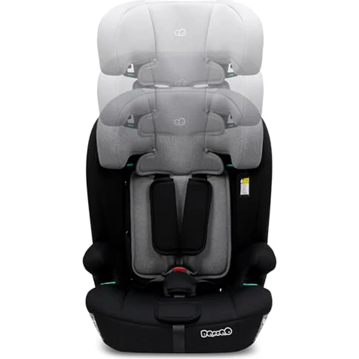 BooBoo Autokindersitz Safety Monaco mit Isofix, mitwachsend für Kinder von 76-150 cm, i-Size, 5-Punkt-Gurt, ergonomische Sitzfläche – Bild 5